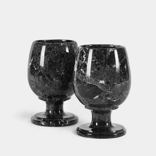 Marble Wine Glasses Set of 2