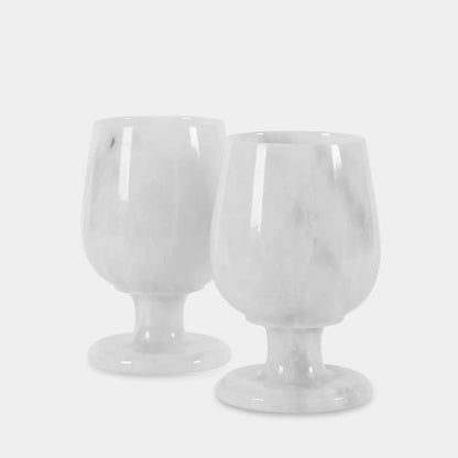 Marble Wine Glasses Set of 2
