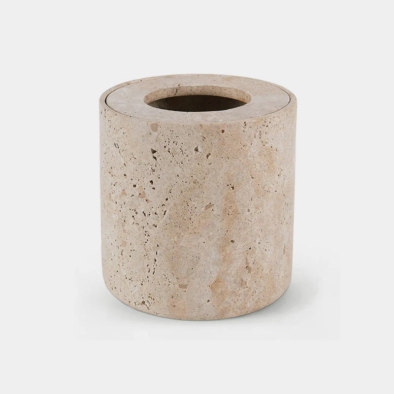 Round Trash Can With Cap