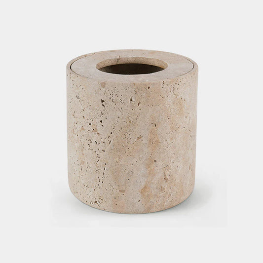 Round Trash Can With Cap