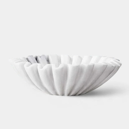 Ruffle Fruit Bowl (White)
