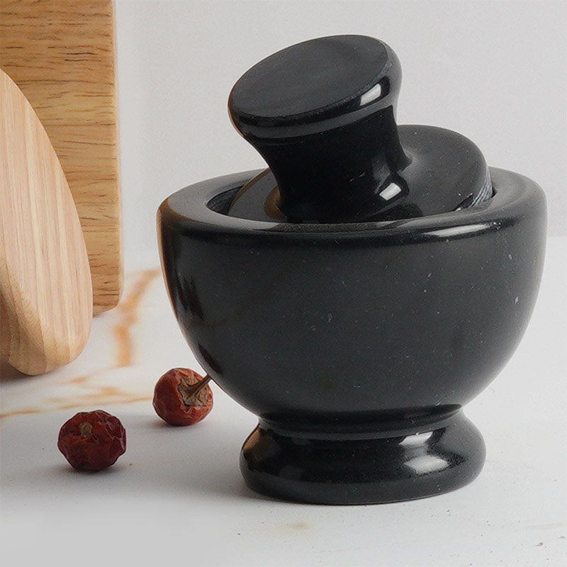 Artreestry Handmade Marble Mortar & Pestle Set Mushroom Style