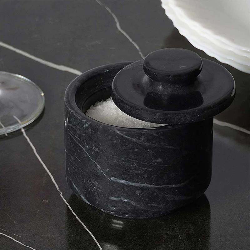 Artreestry Handmade Marble Single Salt Cellar