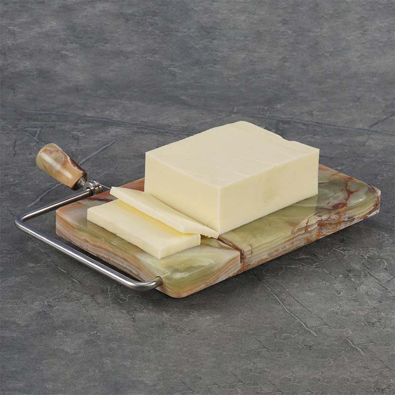 Artreestry Handmade Marble Cheese Slicer with Replacement Wires