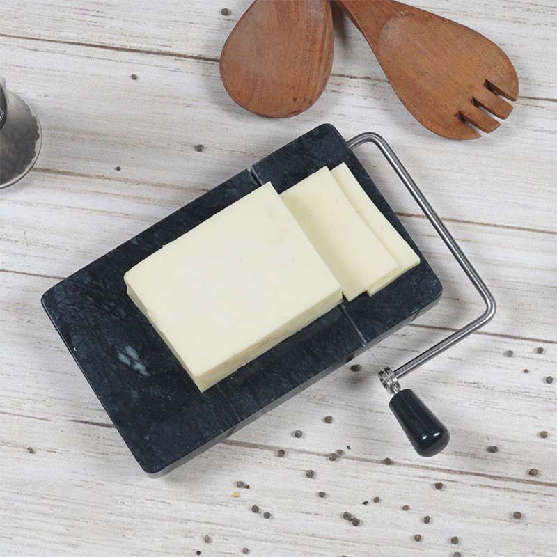 Artreestry Handmade Marble Cheese Slicer with Replacement Wires