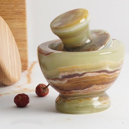 Artreestry Handmade Marble Mortar & Pestle Set Mushroom Style