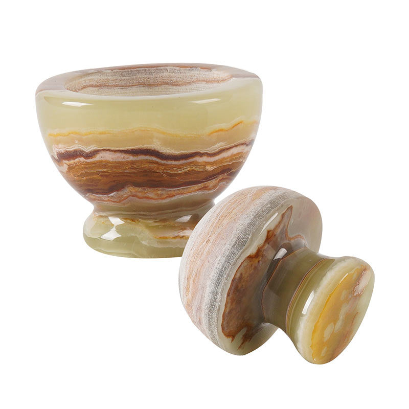 Artreestry Handmade Marble Mortar & Pestle Set Mushroom Style