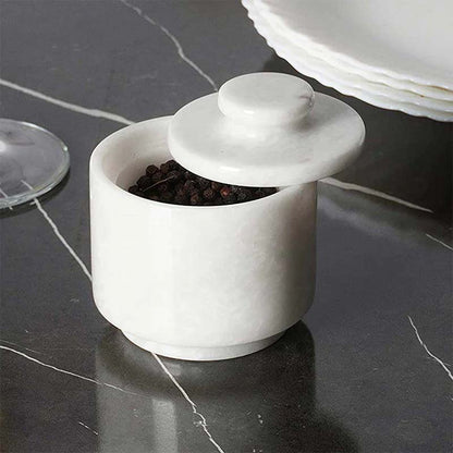 Artreestry Handmade Marble Single Salt Cellar