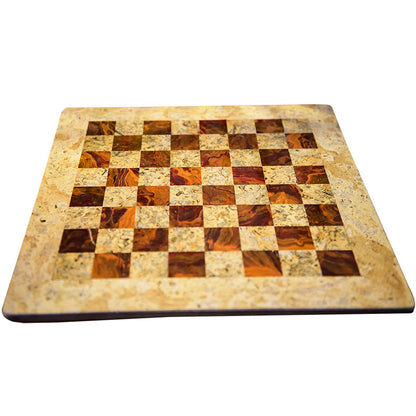 Handmade 15 Inches Marble Chess Board Only