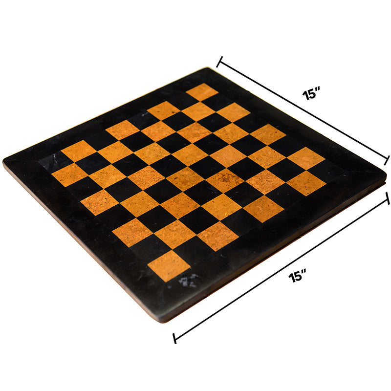 Handmade 15 Inches Marble Chess Board Only