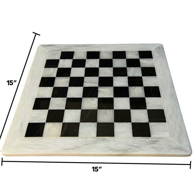 Handmade 15 Inches Marble Chess Board Only