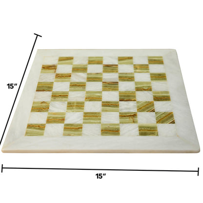 Handmade 15 Inches Marble Chess Board Only