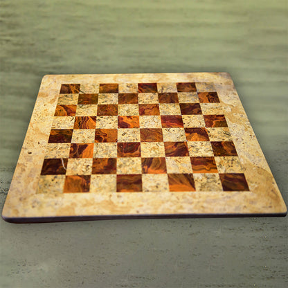 Handmade 15 Inches Marble Chess Board Only