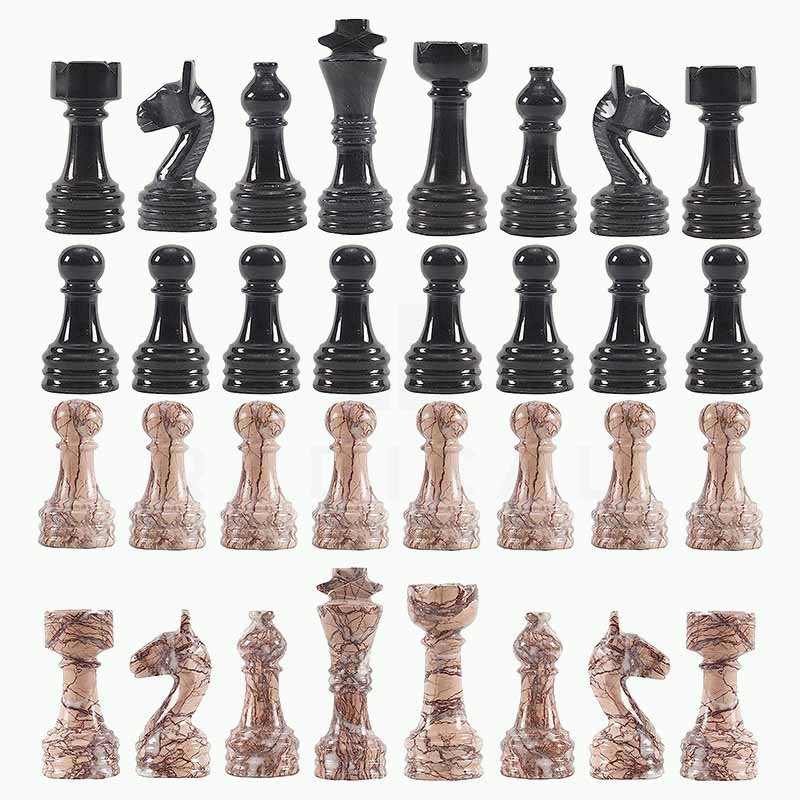marinara ana black chess pieces- chess figures 