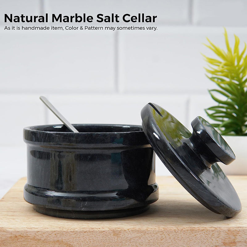 salt cellar with spoon