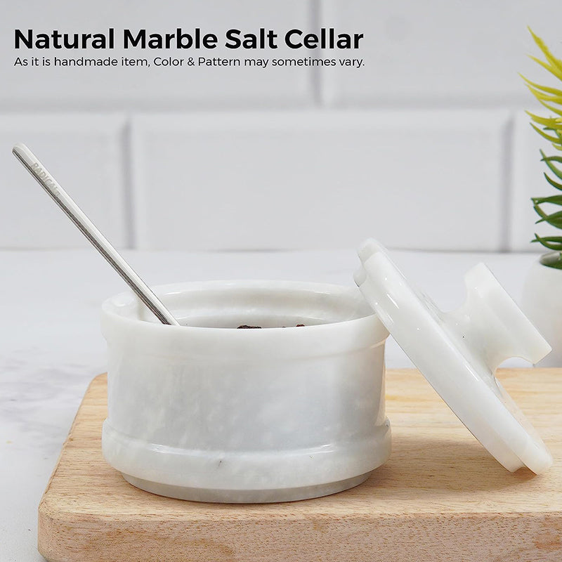 salt cellar with spoon